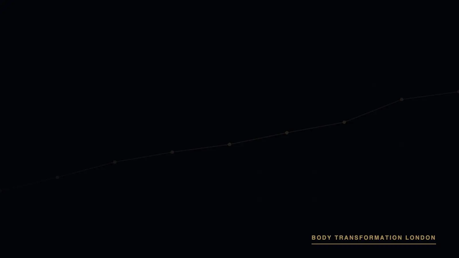 Trend-line cover graphic for the how to read your InBody results guide, Body Transformation London